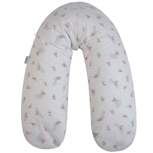 Tinéo - Coussin de grossesse éponge microfibre noisette