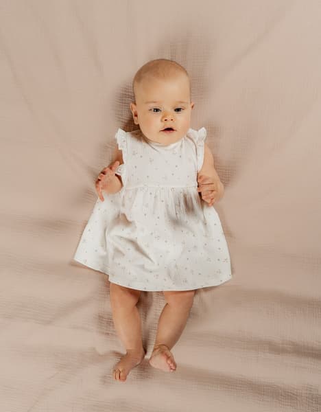 Noukie's - Robe Jersey Froissé Blanc