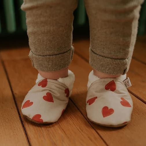 Rien que des bêtises - Chaussons Coeur Rouge - 22/23