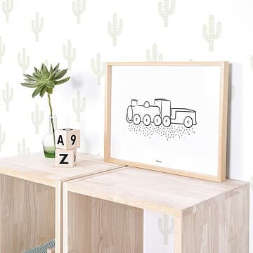 Lilipinso - Affiche Locomotive - 30 x 40 cm