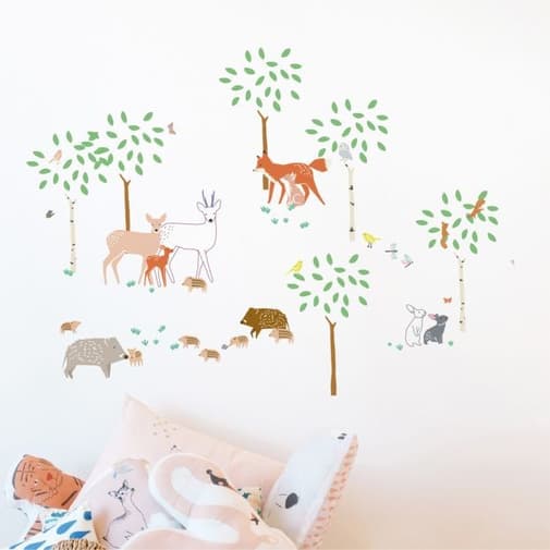 MIMI'lou - Stickers Balade en forêt (70 x 70 cm)