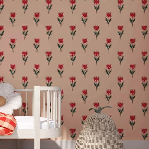 Season Paper - Season Paper - Papier Peint Tulipe Joyeuse