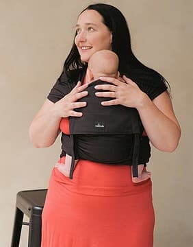 Neobulle - P'tit evo, Porte bébé à nouer, Noir