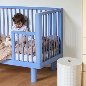 Karl & Fric - Lit Bébé Evolutif Nox Bleu - 60 x 120 cm