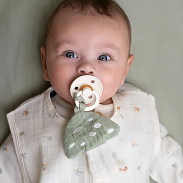 Little Dutch - Doudou Attache Sucette Champignon Forest Friends - Vert