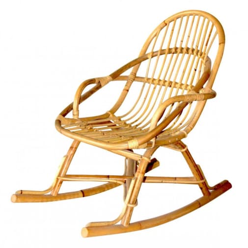 Saudara - Rocking-chair Enfant En Rotin - June Naturel