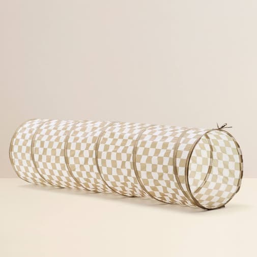 Kid's Concept - Tunnel de Jeu - Damier Kaki