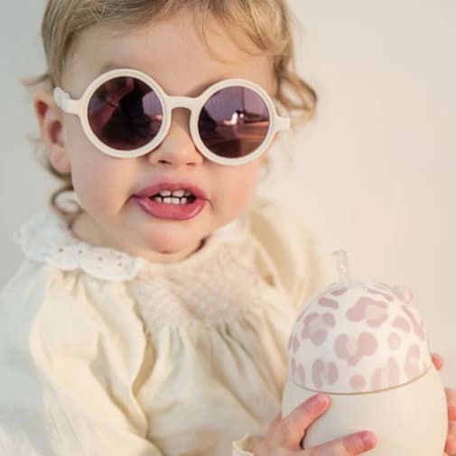 Elhée - Lunettes de soleil bébé Graouu Pink (0-18 mois)