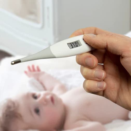 Alecto - Thermomètre digital bébé gris