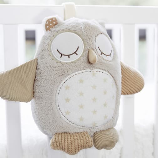 Cloud B - Veilleuse doudou Nighty night hibou - Marron