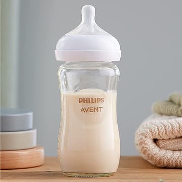 Avent - Biberon Kit Nouveau-né en Verre Natural Response 3.0 - Transparent