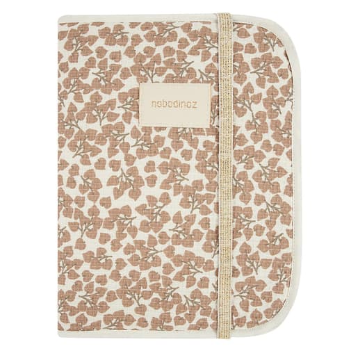 Nobodinoz - Protège-carnet De Santé Poema Nid D'abeille Ivoire, Marron