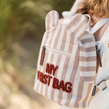Childhome - Sac À Dos Enfant My First Bag Rose Blanc