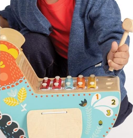 Manhattan Toy - Poule musicale en bois