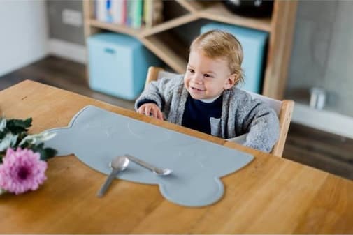 Kindsgut - Set De Table Ours Gris Foncé