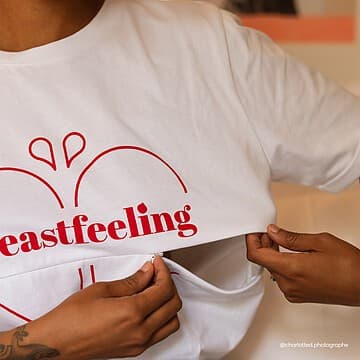 You&Milk - T-shirt d'Allaitement Breastfeeling Blanc - M