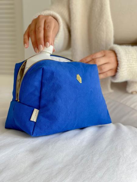 Milinane - Trousse de toilette Jade Bleu Cobalt