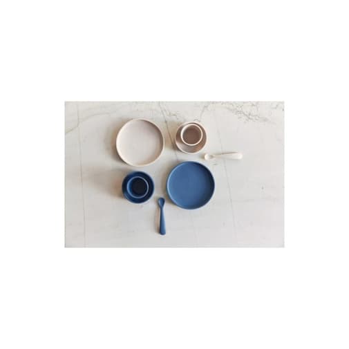 Jollein - Coffret de table bébé silicone nougat (4
