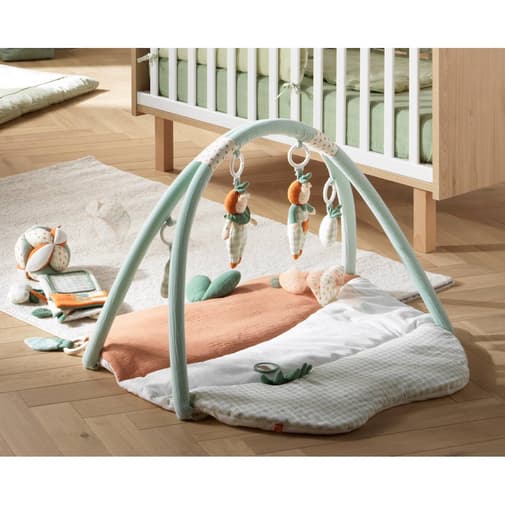 Sauthon - Tapis D'éveil En Velours - Botanica Vert
