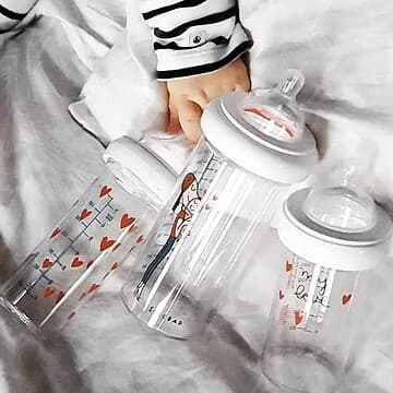 Le Biberon Français - Lot de 3 Biberons My Love - 210 ml et 360 ml