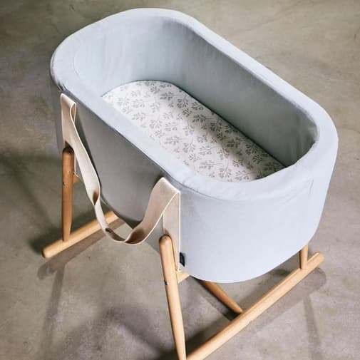 Charlie Crane - Drap housse PearlBlossom pour couffin Kuko et berceau Kumi (65 x 40 cm)