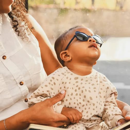 Ki Et La - Lunettes De Soleil Ourson Bleu Marine