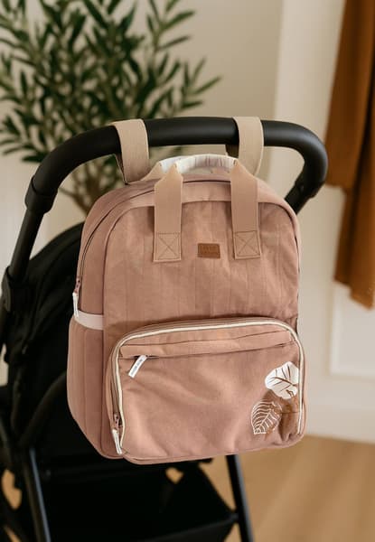 Petit Beguin - Sac À Dos À Langer Mini Loutre Marron