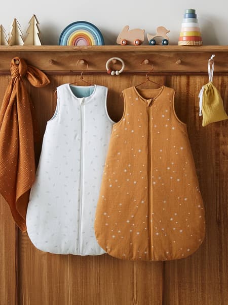Vertbaudet - Gigoteuse ouverture centrale Dreamy en coton bio* personnalisable caramel