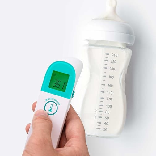 Lanaform - Thermomètre infrarouge 3-en-1 - front, oreilles et objets - bébé et adulte