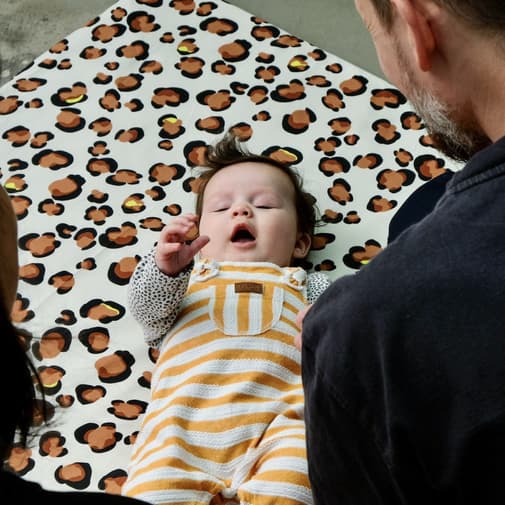 Mezamé - Tapis de vie Léopard - Mèzamé - Tapis d'éveil et de motricité 120x120cm