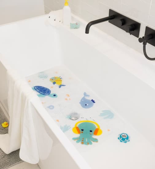Prémaman - Tapis de bain XXL 40x90 cm Aloha 2.0 - Transparent