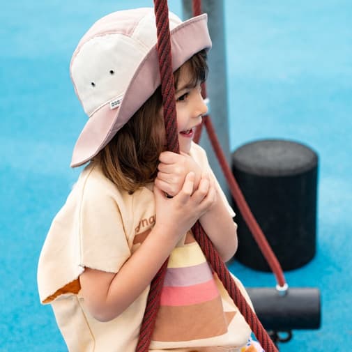 KI et LA - Chapeau anti-UV Camper Rose (1-2 ans)