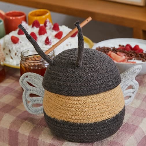 Lorena Canals - Panier de rangement Bébé Abeille (Ø 15 x 15 cm)