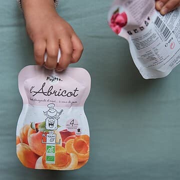 Popote - Gourde Repas Bio Abricot - 120 g