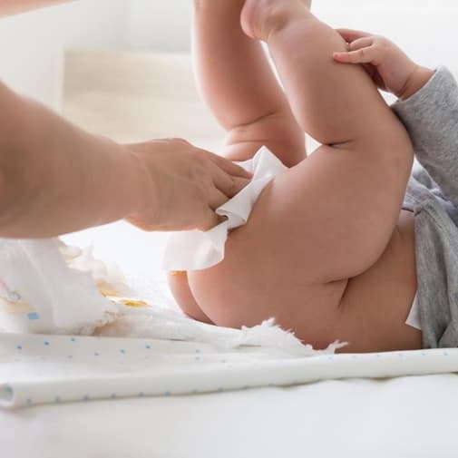 Papate - Lingettes coton bio blanc et vert