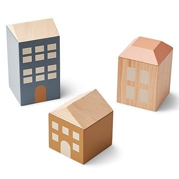 Liewood - Lot de 3 Maisons Village - Tuscany Rose Multi Mix
