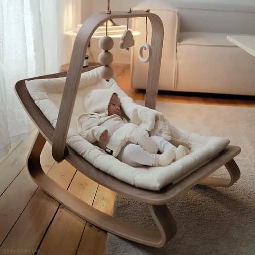 Charlie Crane - Transat pour bébé LEVO en bois naturel