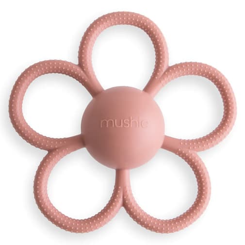 mushie - Hochet Anneau de Dentition Daisy - Blush