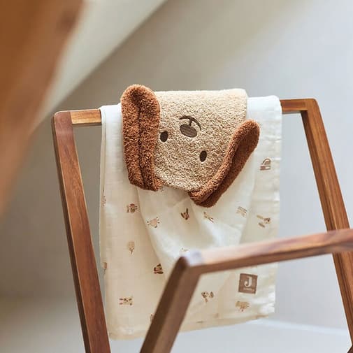 Jollein - Gant de Toilette Pets - Diego Biscuit