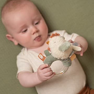 Little Dutch - Hochet Poule Little Farm - Multicolore