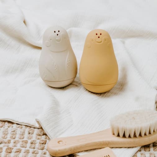 Baby's Only - Lot de 2 jouets de bain Pingouin Ocre-Warm Linen