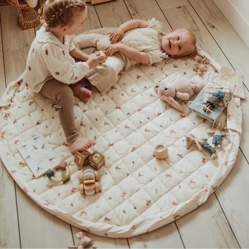 Play&Go - Tapis de jeu nomade 2 en 1 Organic Rabbit