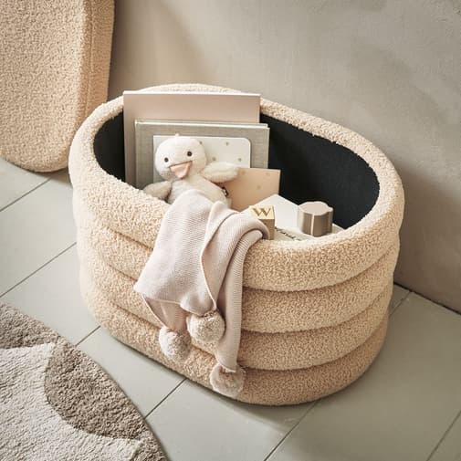 Petite Amélie - Pouf De Rangement | «Ted» | Marron Clair