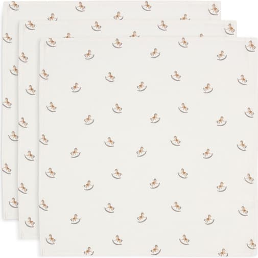Jollein - Lot de 3 langes en coton Nostalgic Ride (70 x 70 cm)