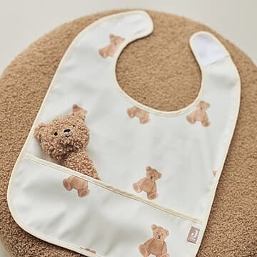 Jollein - Lot de 2 Bavoirs - Teddy Bear