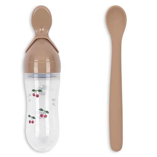 Konges Slojd - Kit de Cuillère et Cuillère Doseuse - Cherry Blush