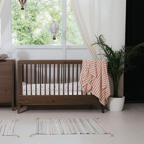 Nina Bien - Lit Bébé Evolutif Milan Noyer - 140 x 70 cm