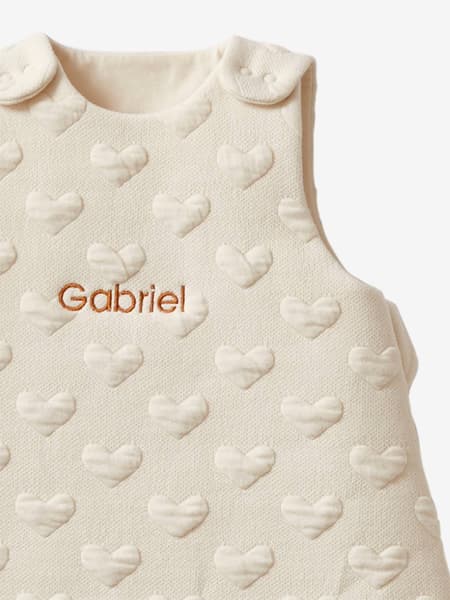 Vertbaudet - Gigoteuse MOTIF JACQUARD personnalisable beige