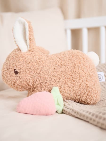 Bieco - Peluche Lapin Fine En Bouclé – 20 Cm Lapin Fine