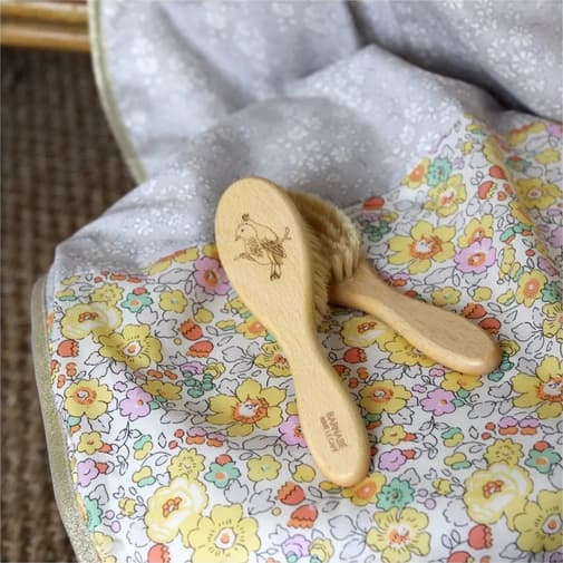 Barnabé aime le café - Barnabé aime le café - Brosse à cheveux oiseau en hêtre et poils de soie